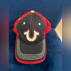 True Religion hat Red, Blue and White